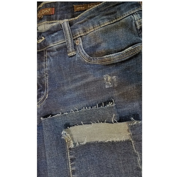 New Dear John Jeans Womens size 27 JoyRich Comfort Skinny Raw Hem Distressed NWT - Picture 5 of 5